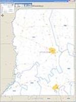 St. Helena Parish (), La Carrier Route Wall Map